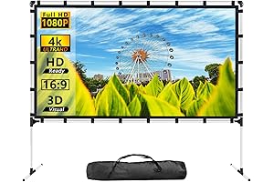 The Ultimate Cinematic Experience: 120 Inch Projector Screen and Stand