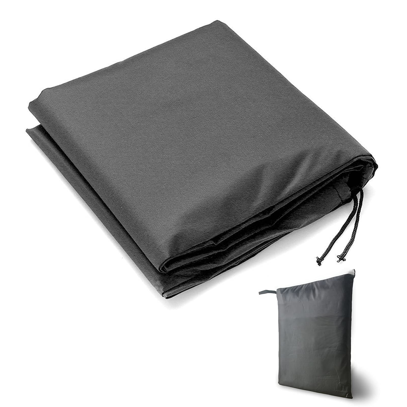 Funda de spa resistente al agua, Oxford 600D duradero con correas y cordón, ajuste universal, 215 x 215 x 30 cm, resistente a la intemperie, accesorio para exteriores