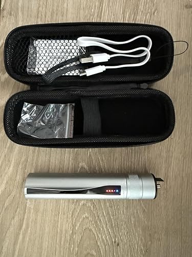 Fiber Optic Visual Fault Locator - Rechargeable VFL Red Light Pen -  Retractable Connector Head fits SC FC ST - Optical Continuity Network Cable  Tester with Protective Case and LC Universal Adapter :