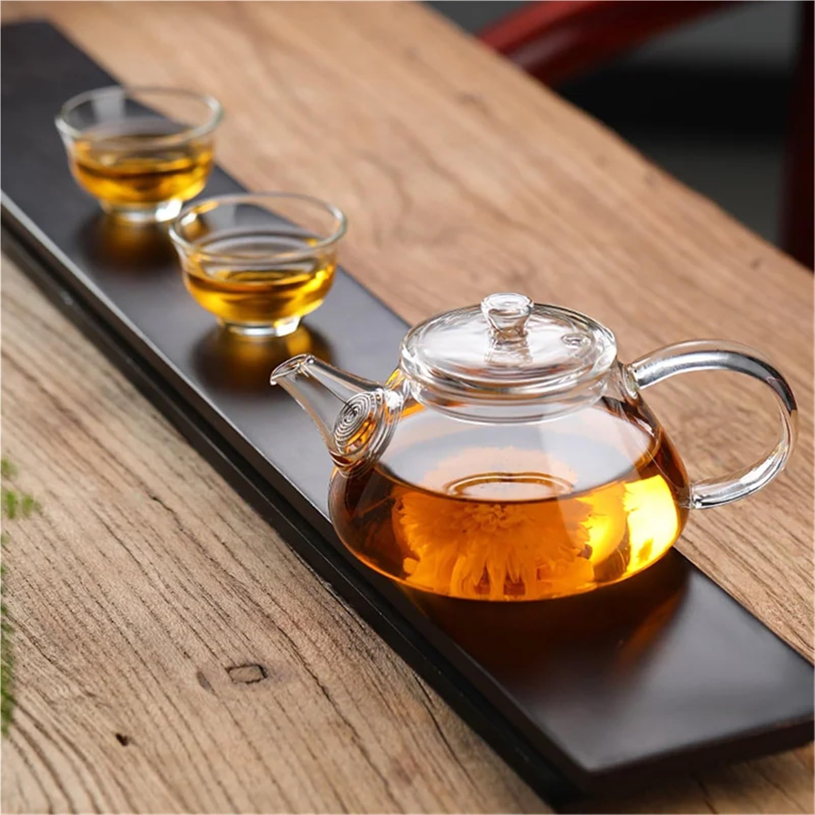 Teekanne Kleine Kapazität 200 ml hitzebeständige Mini-Teekanne aus Glas mit Filter for Brauen von Blumenteekesseln for den Haushalt Kung Fu Topf Teegeschirr