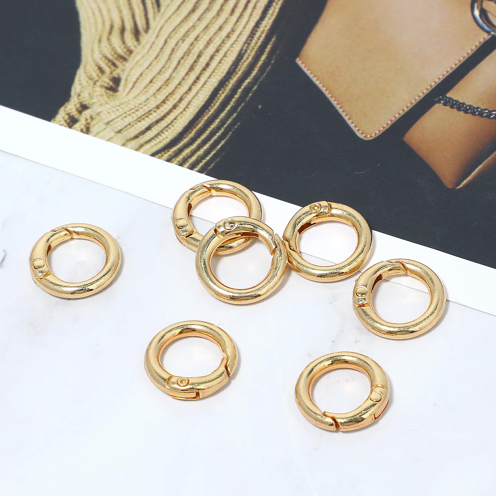 Argollas Para Llaveros 16 Clips De Resorte Para Anillo O De 1/2