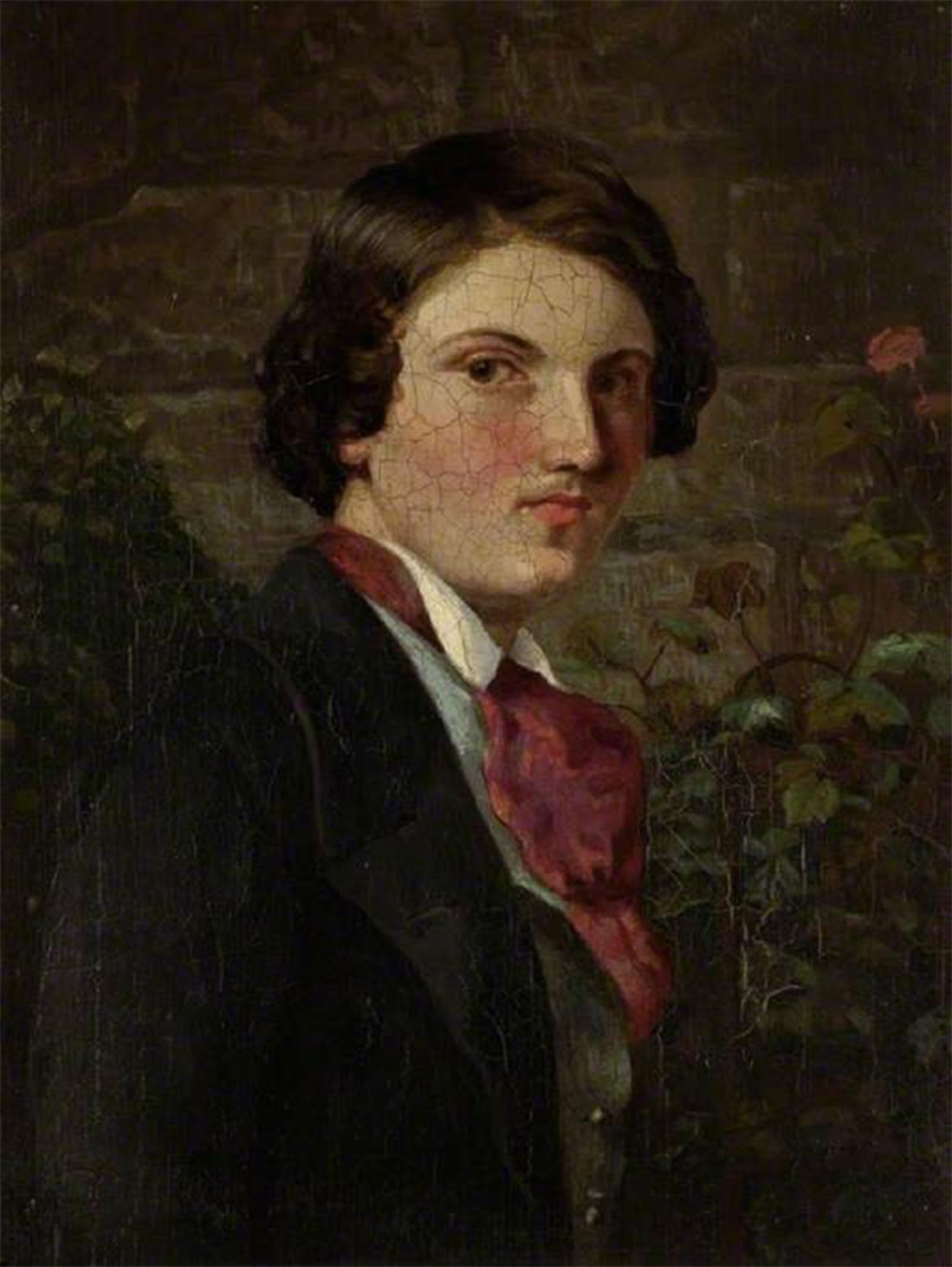 POSTERIIk Famous Modern Artwork Art Mural Self Portrait Walter Howell Deverell Oil Paintings Pictures for Home Decor 60x90cm