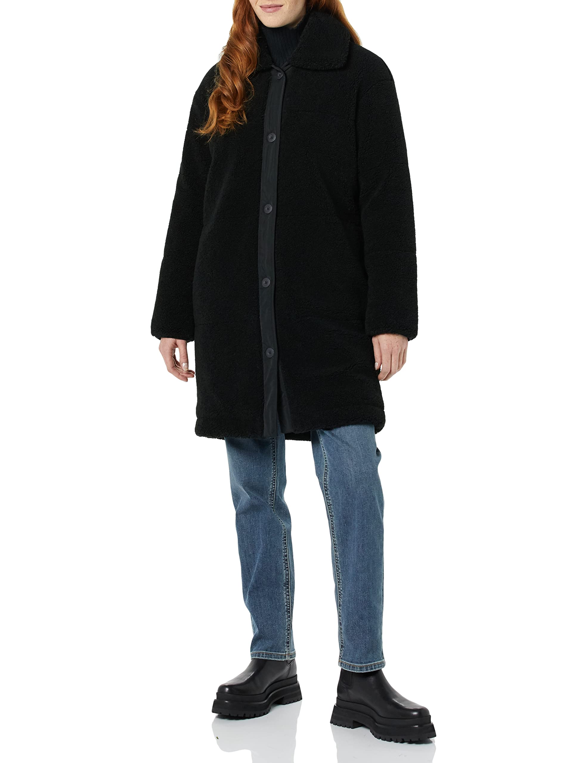 Amazon Essentials Women's Oversized Teddy Sherpa Coat (Previously Goodthreads)Size Small 