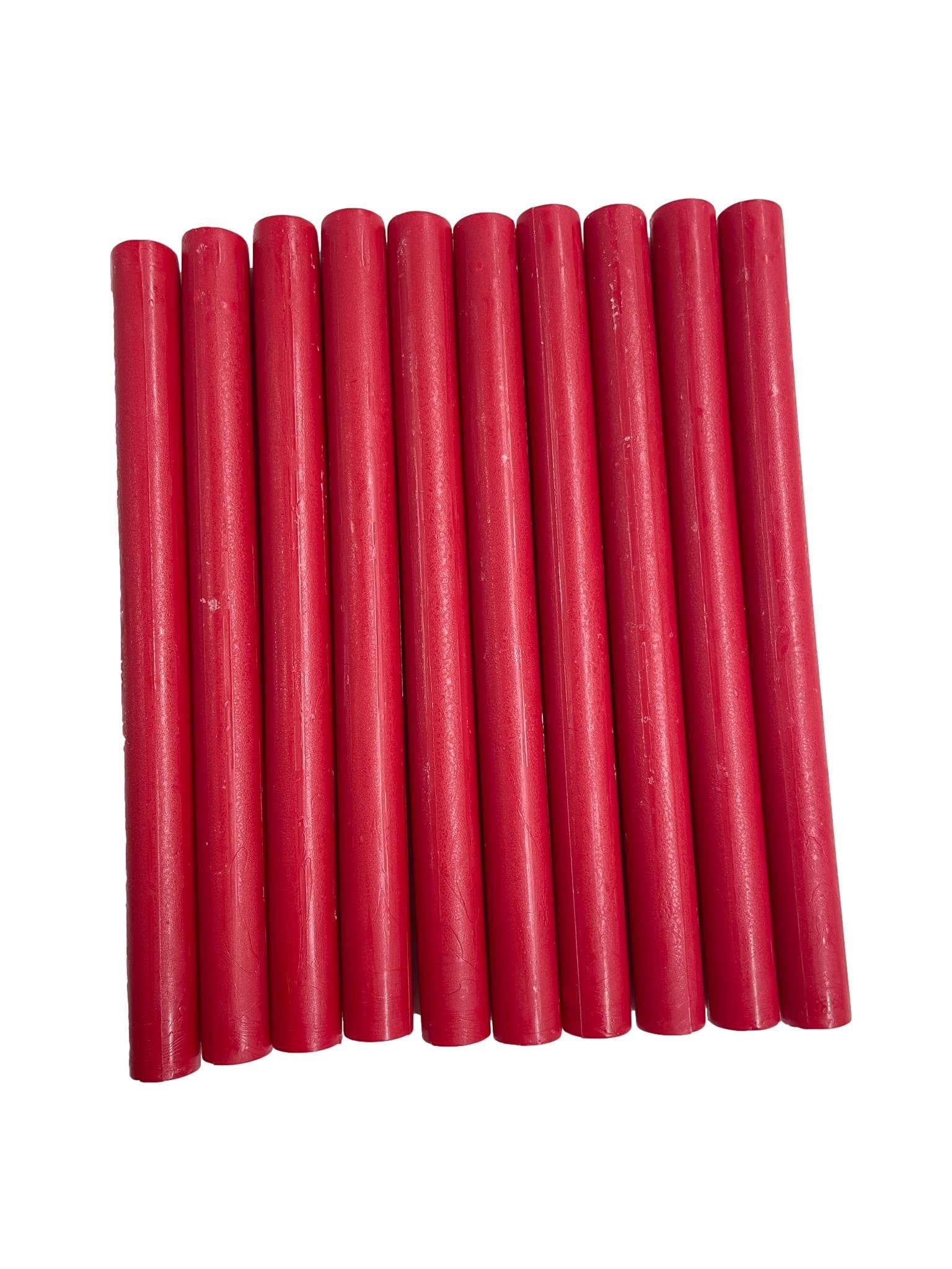 Syntego 10pcs Magenta Red Glue Gun Sealing Wax Sticks for Wax Seal Stamping