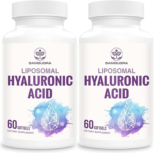 Miniatura 8 de Ácido hialurónico liposomal de 1000 mg, alta biodisponibilidad cápsulas de ácido hialurónico, suplemento dietético que apoya la piel y los huesos,