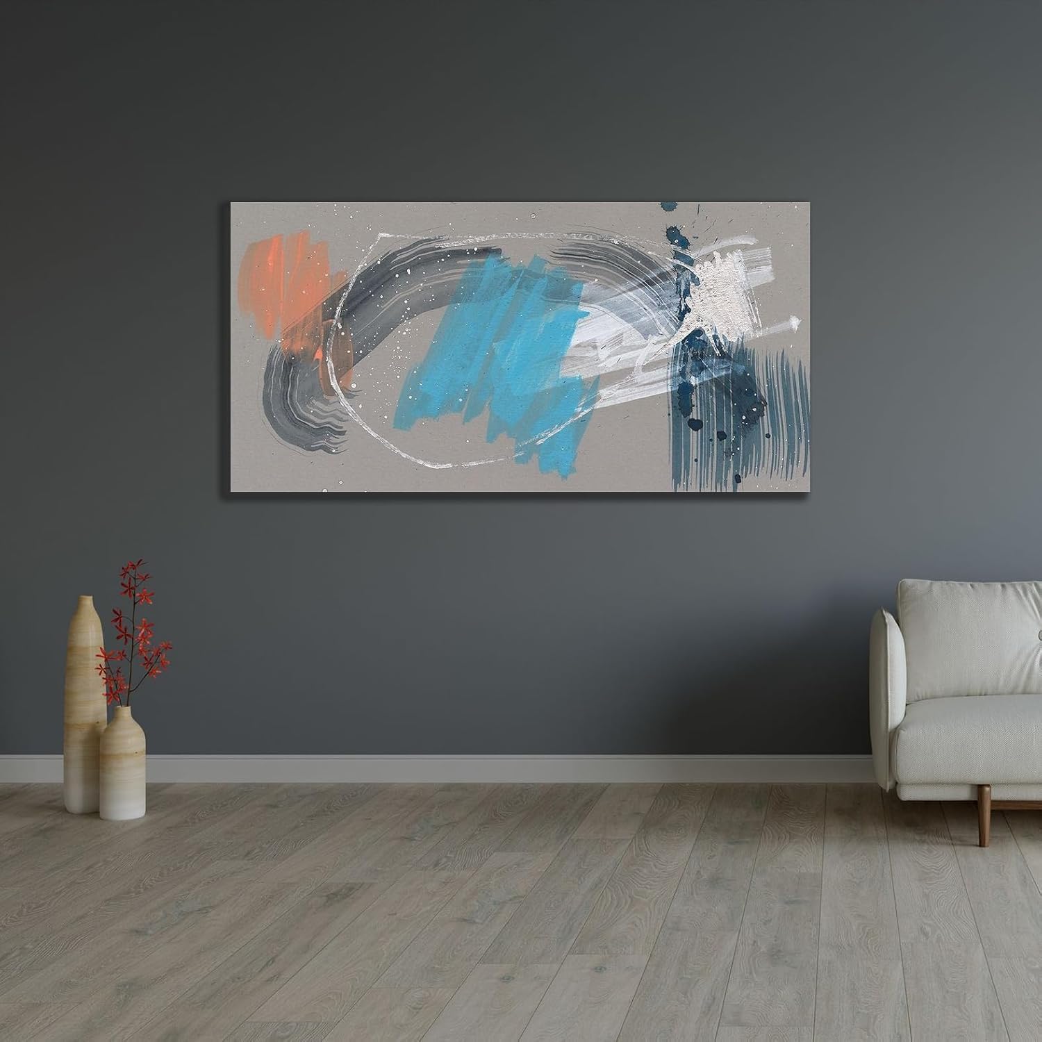 ArtDirect Whimsical Marks II Unframed Art Print Giclee Poster by Goldberger, Jennifer - Ready for Framing with Customization Sizes 10x5, 14x7, 20x10, 36x18, 48x24, and 60x30 Inches