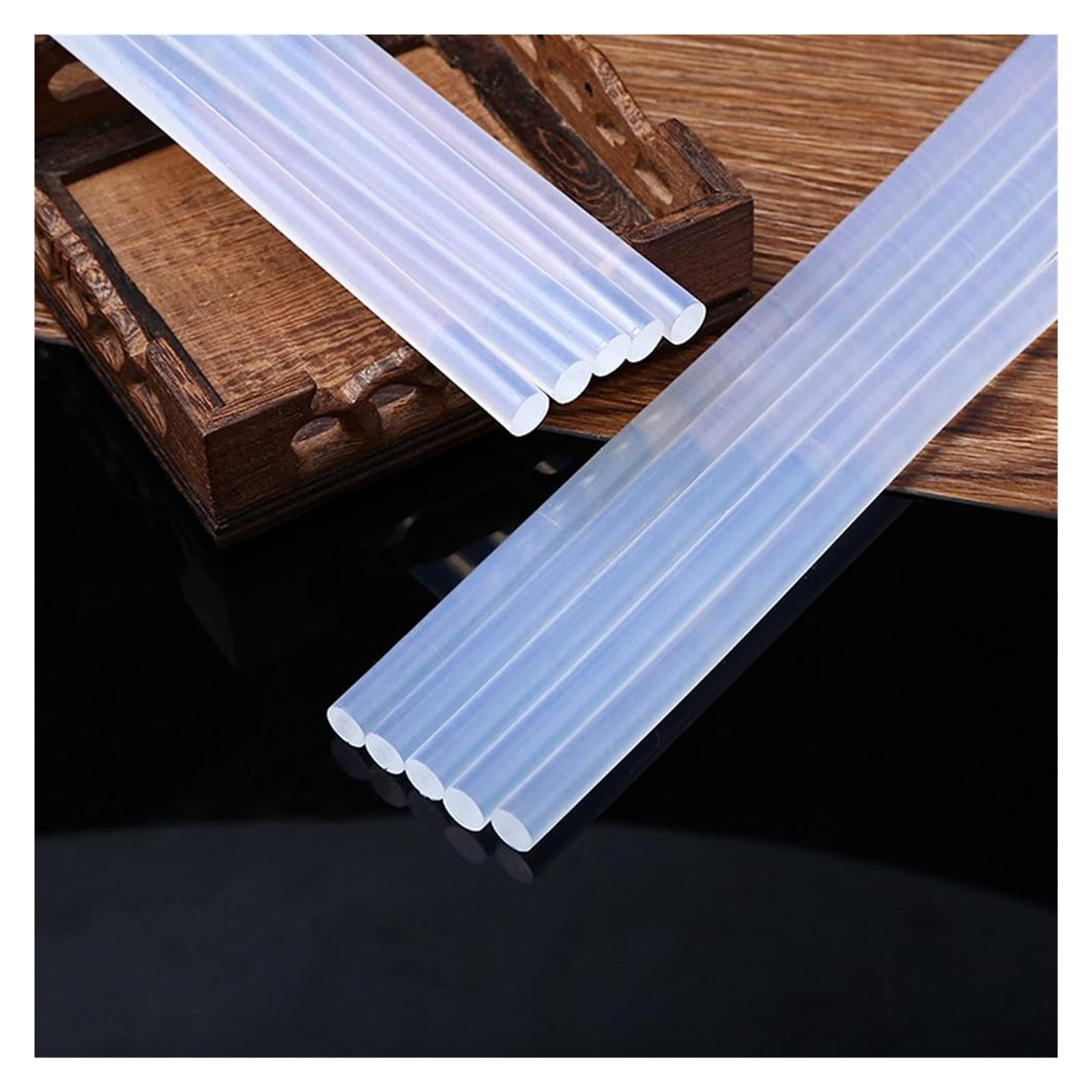Klej w sztyfcie na gorąco, 7mm / 11mm Przezroczysty klej na gorąco do klejenia na gorąco Narzędzia DIY Naprawa Akcesoria ze stopów(11x150mm,100 pcs)