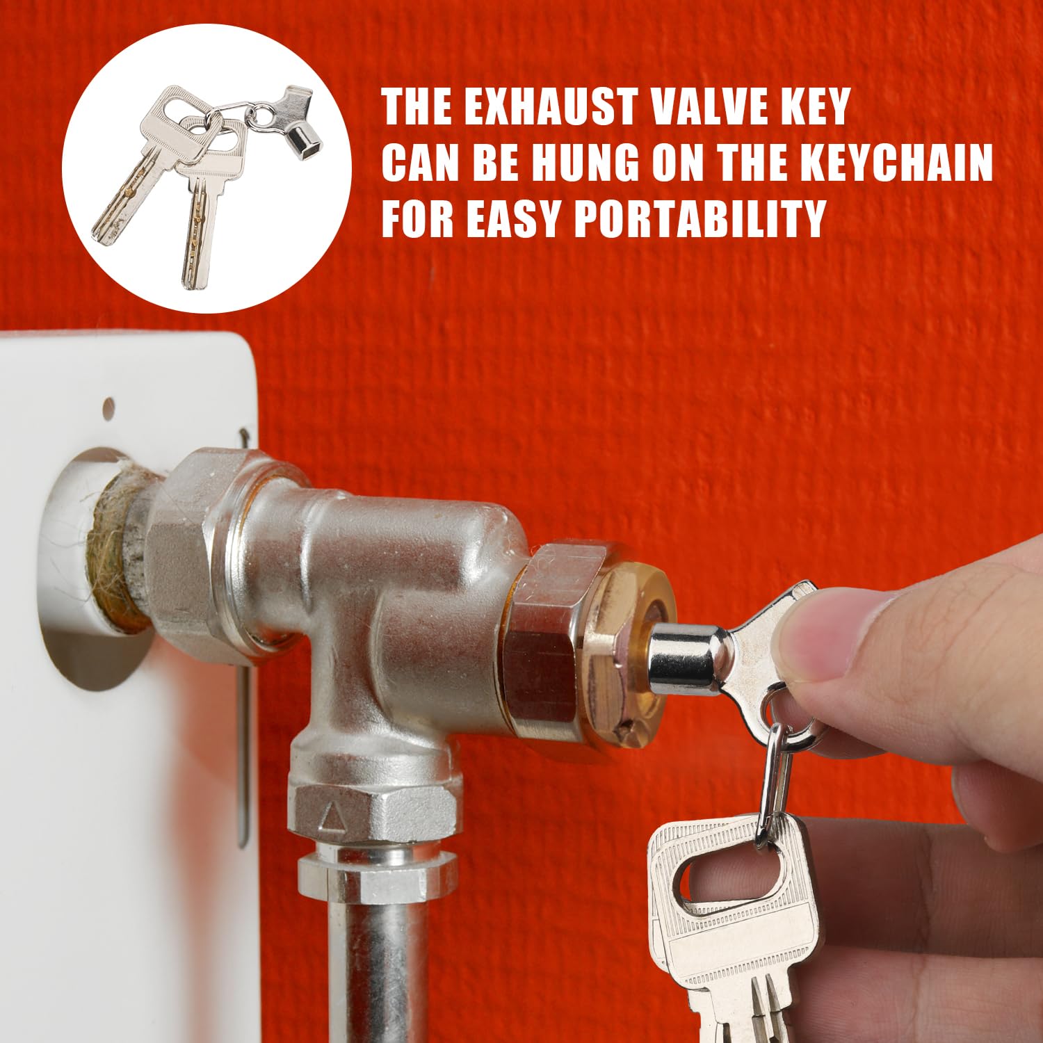 NQEUEPN 10pcs Clé De Purge De Radiateur Clé De Radiateur En Métal