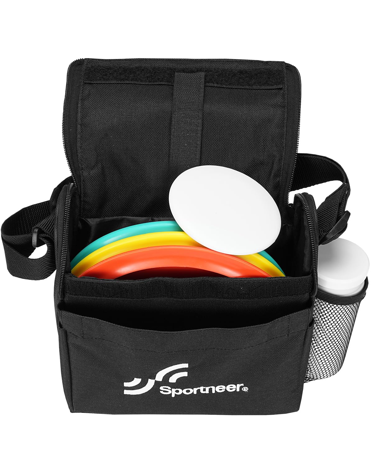 Sportneer Juego de discos de golf 3 piezas con putter, rango medio, driver, mini marcador y bolsa portátil