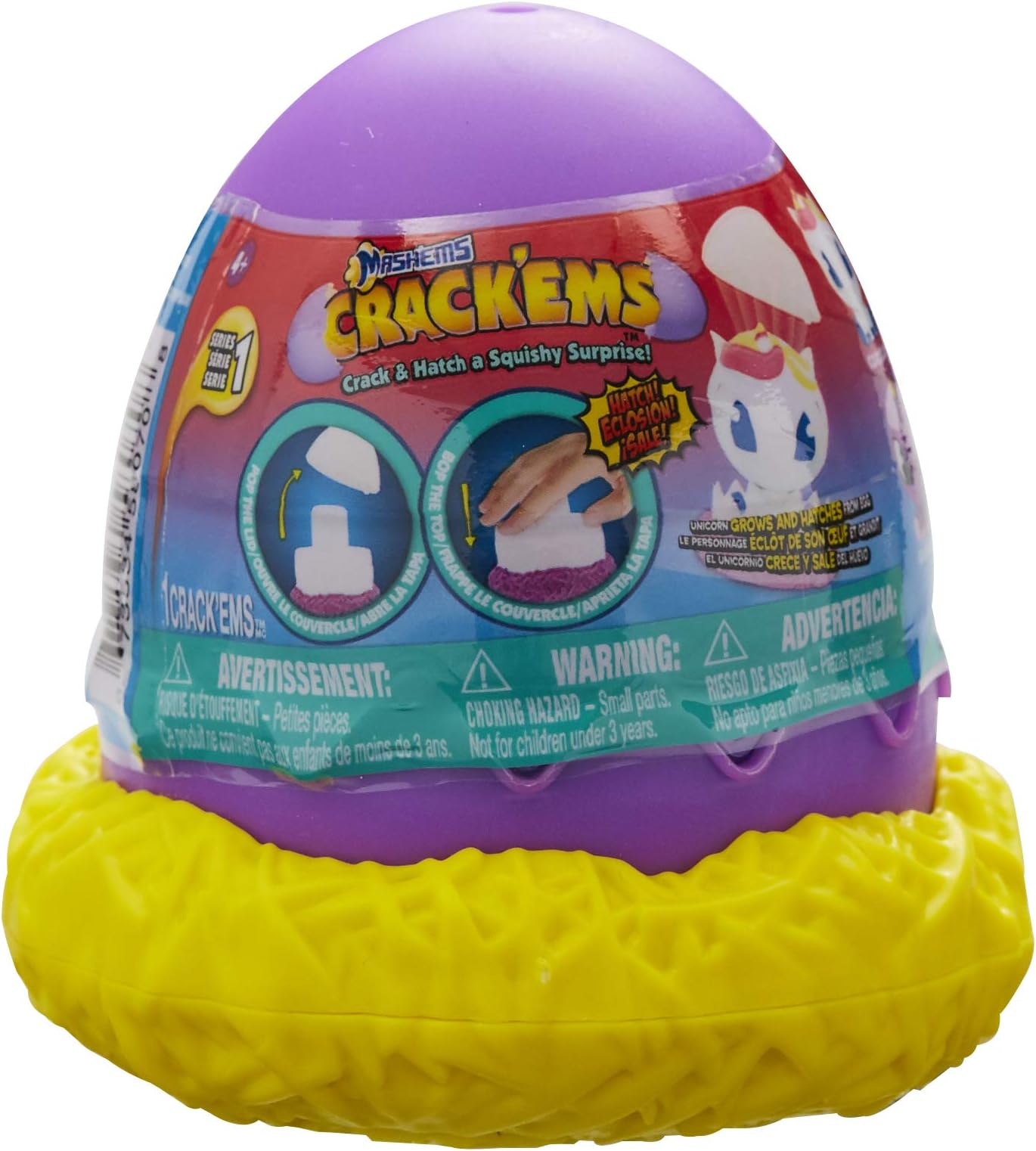 Mashems Hatchems Figure Crack and Hatch A Squishy Surprise