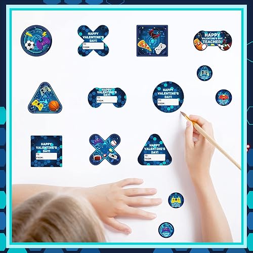 Miniatura 4 de Tarjetas de San Valentín para niños y buzón para intercambio de aula 1 buzón 32 tarjetas de San Valentín para estudiantes 1 tarjeta de profesor 33