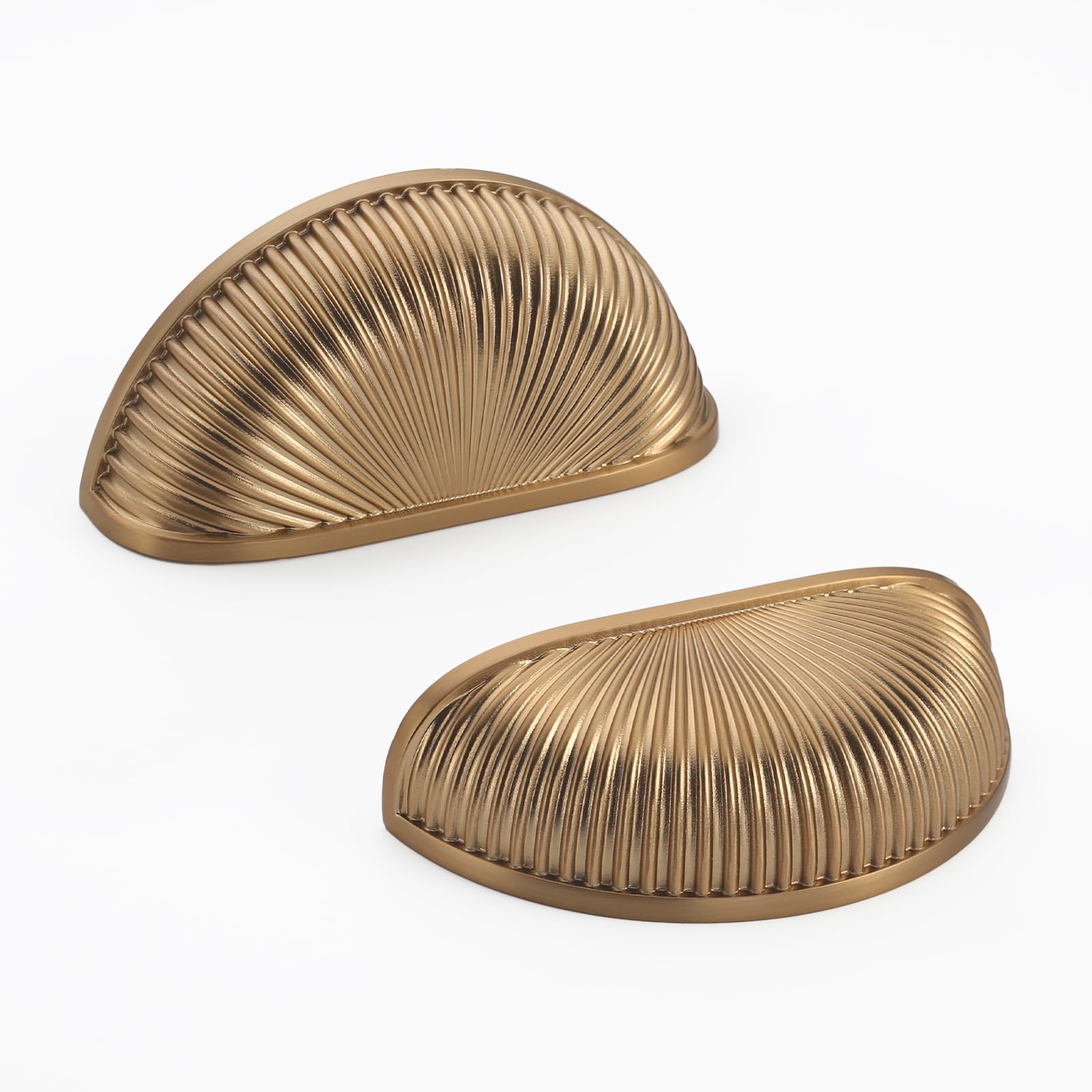 ROMATEE 10pack 3in(76mm) Champagne Bronze Cabinet Handles Golden Champagne Kitchen Cabinet Hardware for Bin Cup Pulls Cupboard Drawer Champagne Gold Handles