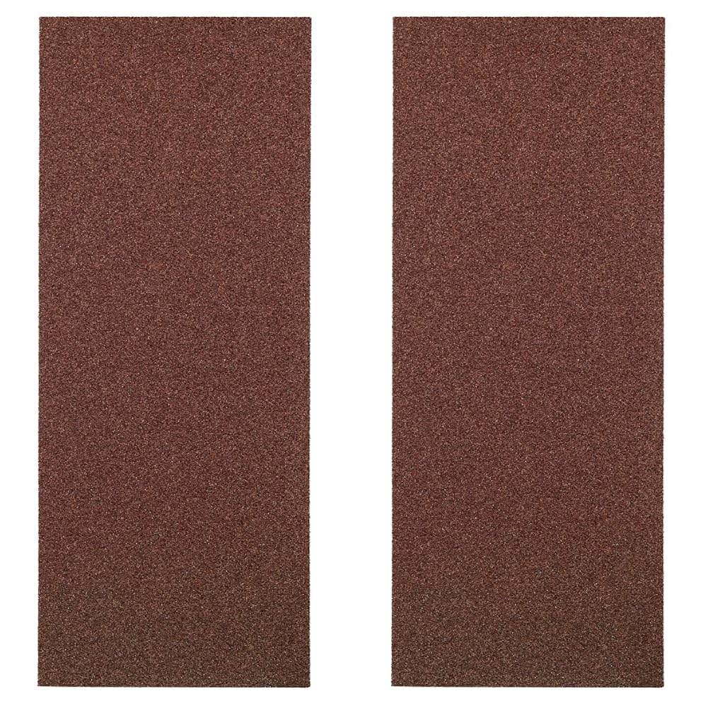 kwb Schleifstreifen 115x280 mm aus Korund mit Körnung 80, hochwertiger Verleimung, robustem Papierträger, universal einsetzbar für den groben Schliff von Holz und Metall (Packung mit 2)