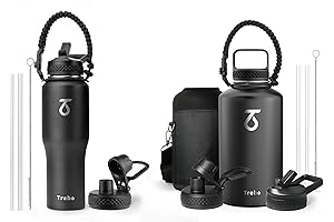 Trebo 32oz&64oz Water Bottle with Paracord Handle