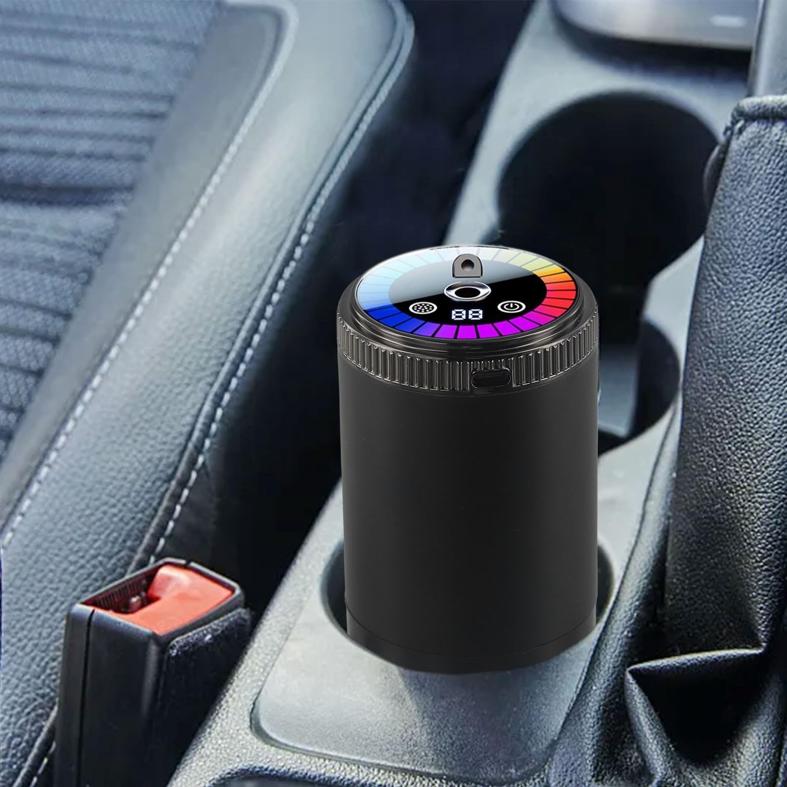 Diffusore di Deodorante per Auto Intelligente Ricaricabile Portatile a 5 Livelli Regolabile diffusore di aromi con Luce Pick-up Top Stellato per Veicoli