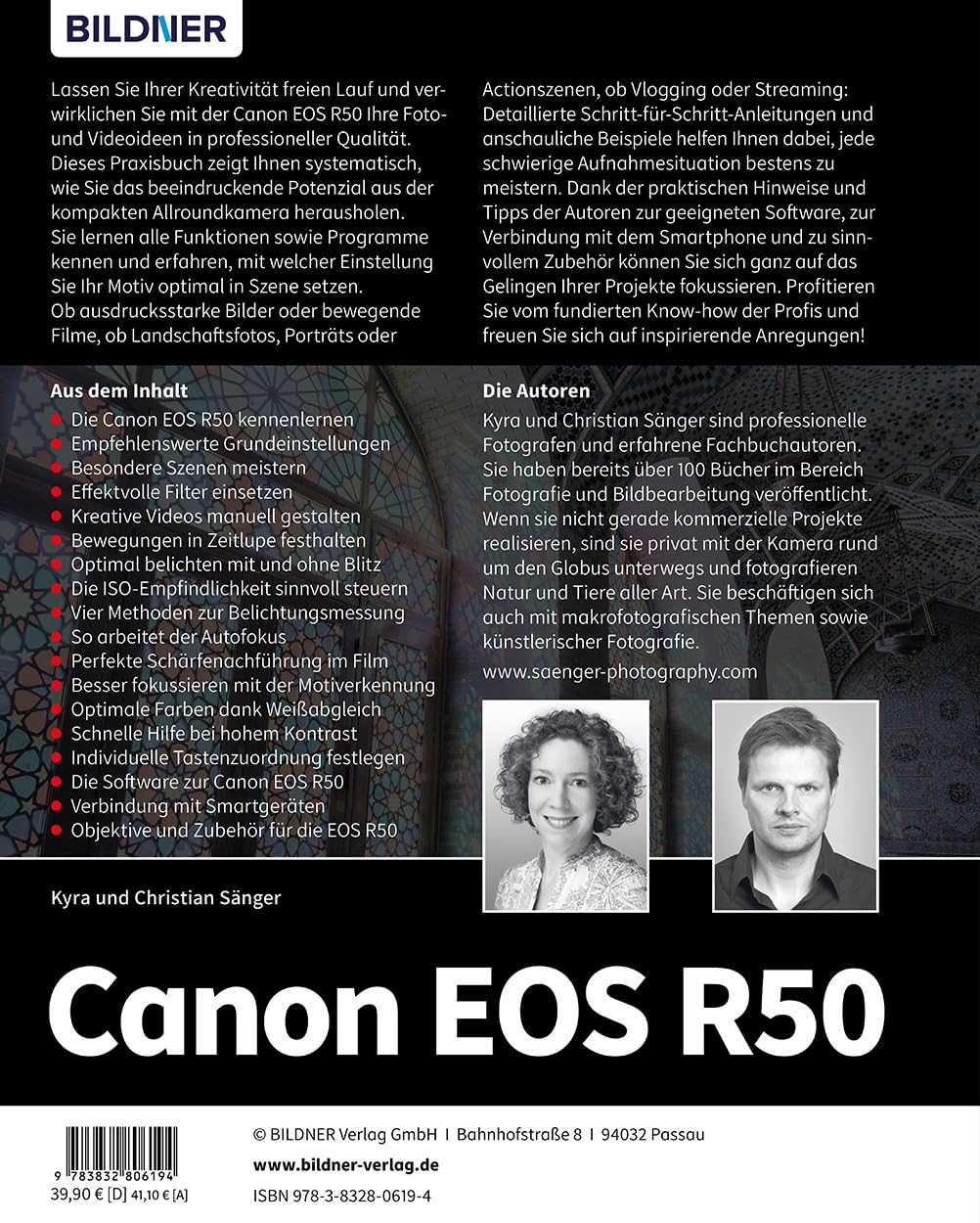 Canon EOS R50: Das umfangreiche Praxisbuch zu Ihrer Kamera!