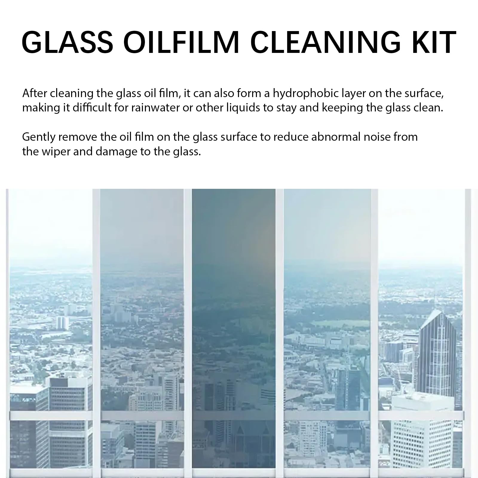 CAPEDIEM 2025 NEW Automotive Oil Film Cleaning Brush for Car Windows, Glass Cleaning Board, Suitable for Windshield Glass Oil Film Remover, Car Windshield Cleaner (1, black)