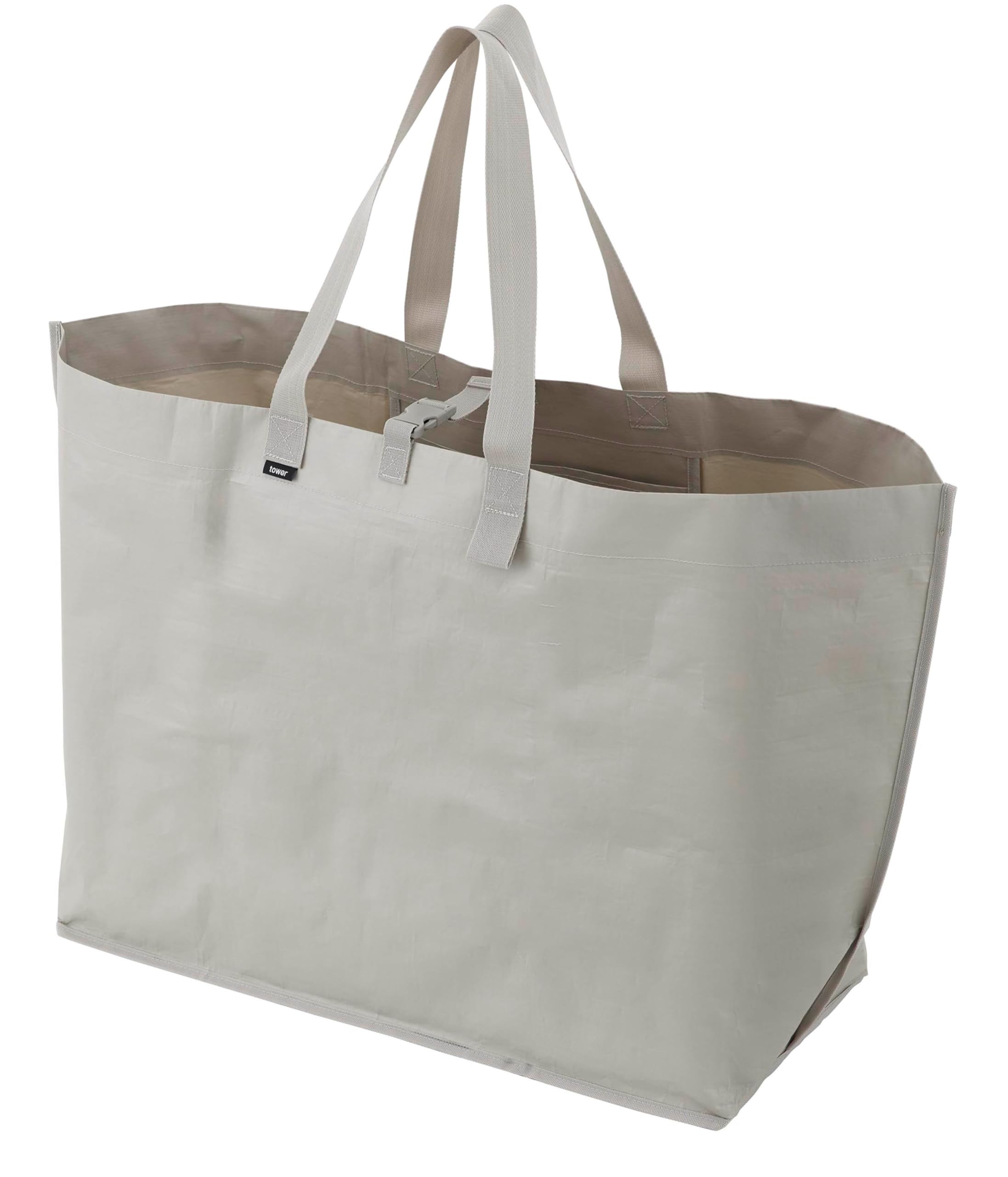 Yamazaki Gray 1846 Tower Carry Bag L, Grey, Polyethylene/Polypropylene, Minimalist 66 X 26 X 52 Cm