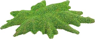 HAPINARY Réptil Paisagismo Gramado Plantas Falsas Decoração Deserto Decoração Animal Decoração Aquário Grama Aquática Plástico Aquário Aquário Tapete De Grama Resina Verde Gramado