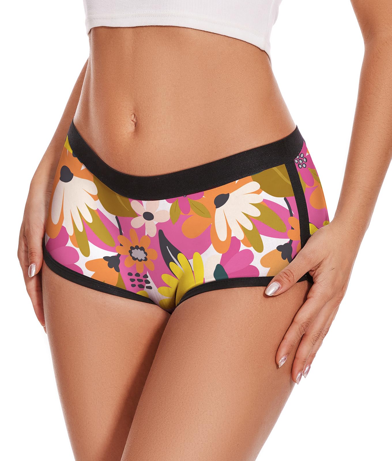 Aueyan Womens Boyshorts Panties Stretchy Boxer Briefs Novelty Lounge Sleep Shorts