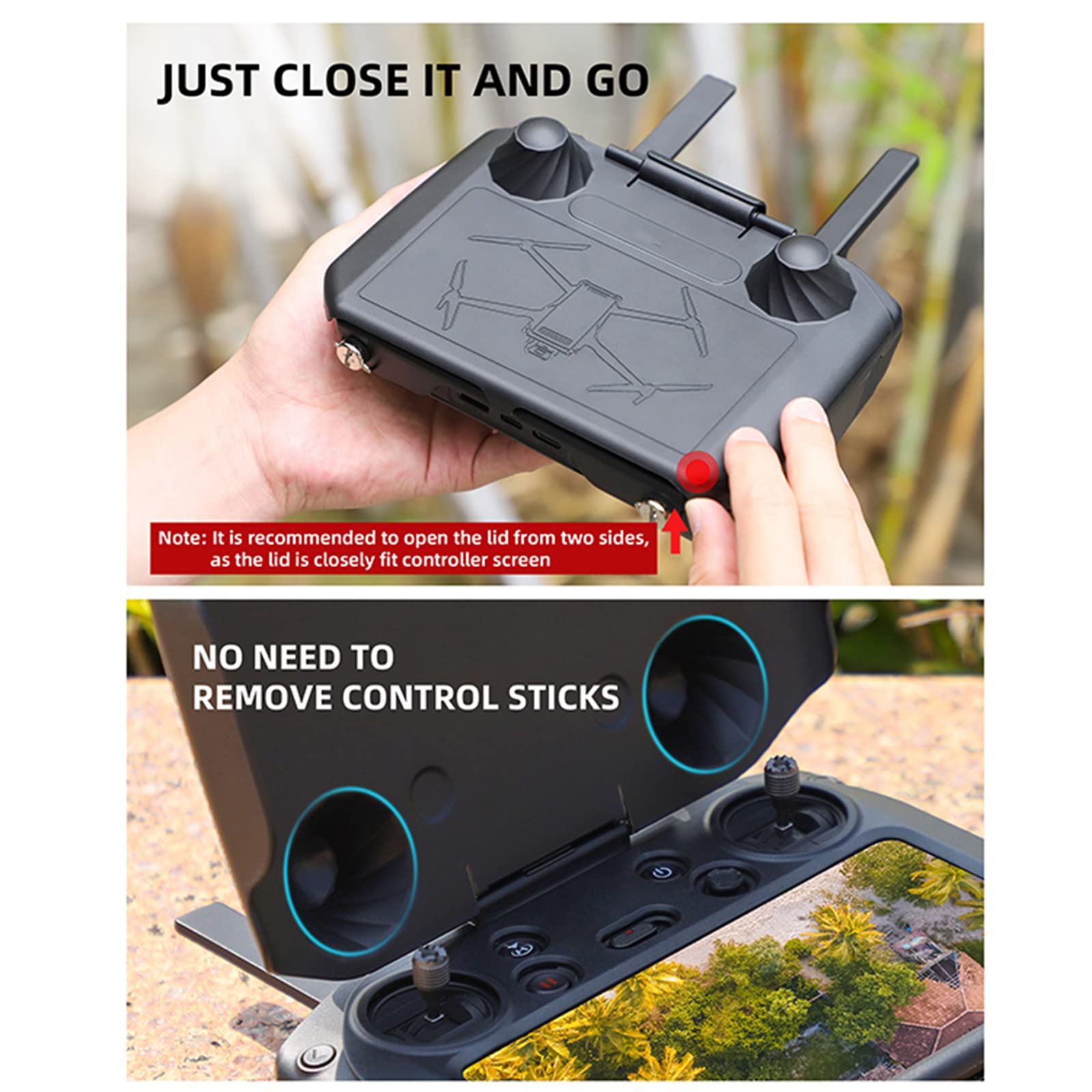 Custodia In Silicone Per Telecomando DJI RC - Antigraffio, Antiscivolo, Con Parasole, Per Mini 3 Pro