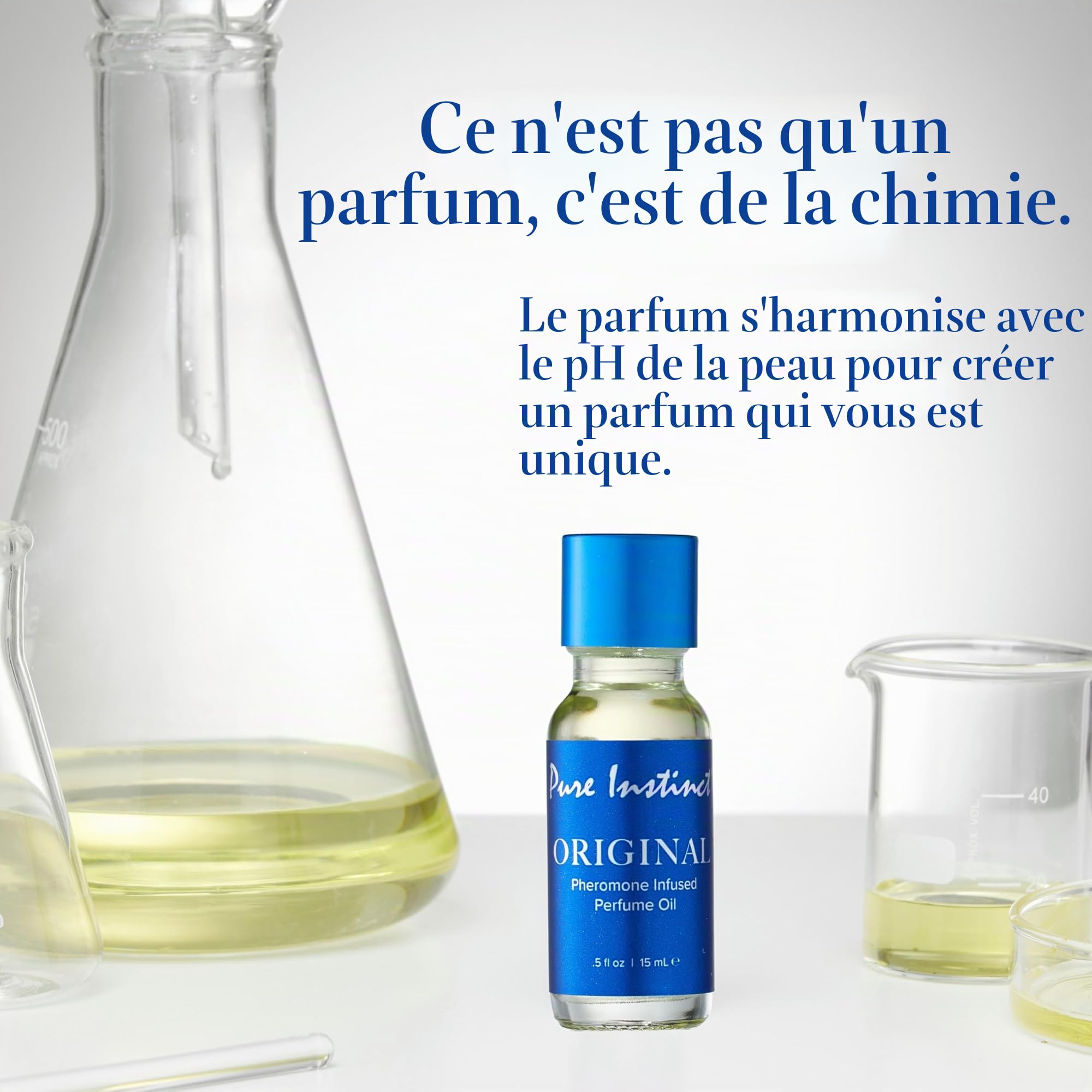 Pure Instinct (3-Pack) - Le parfum original aux huiles essentielles infusées de phéromones Cologne - Unisexe attire les hommes et les femmes - TSA Ready