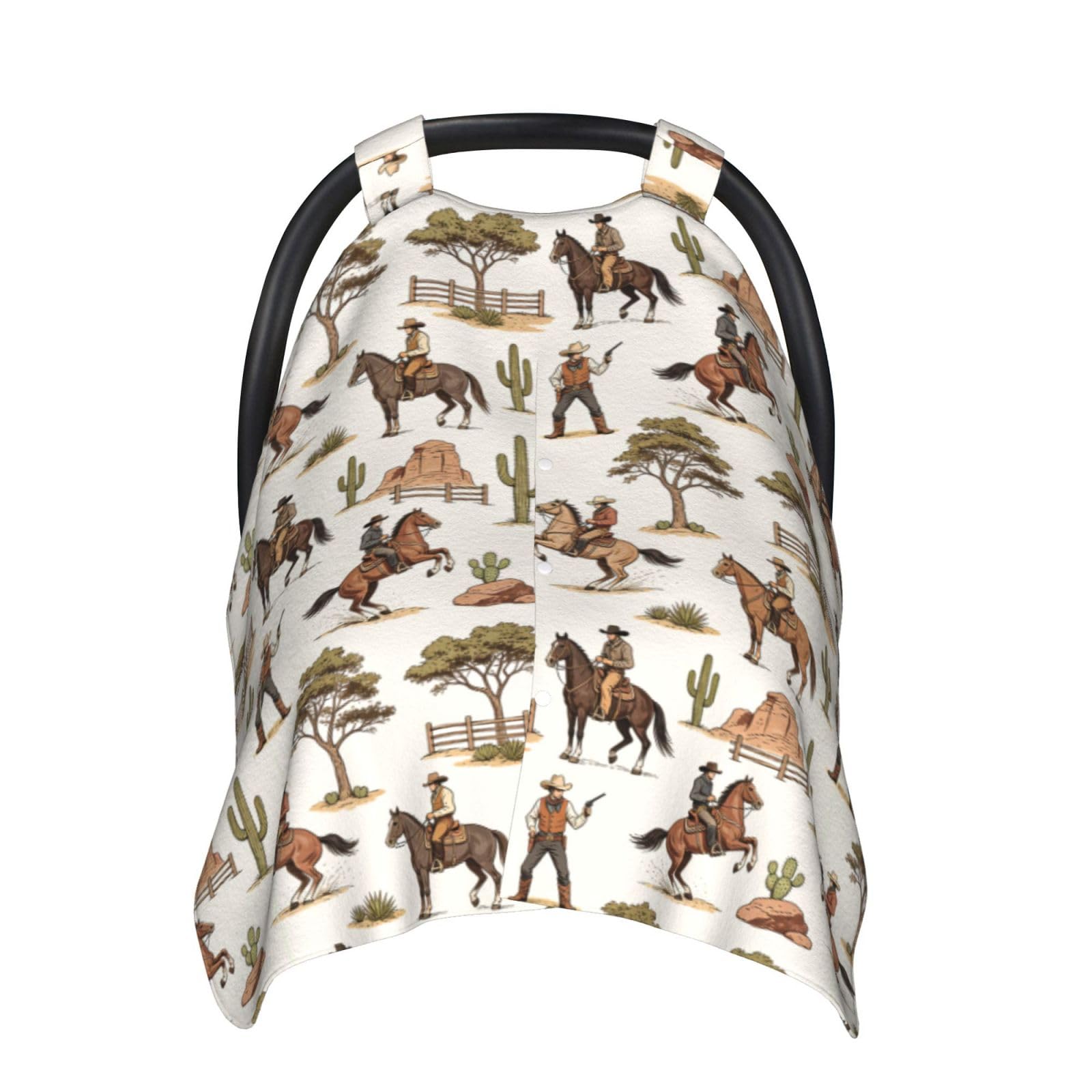 Western Baby Car Seat Canopy Cover Multi Use Nursing Cover for Mom Nursing Covers Newborn Western Shower Gift