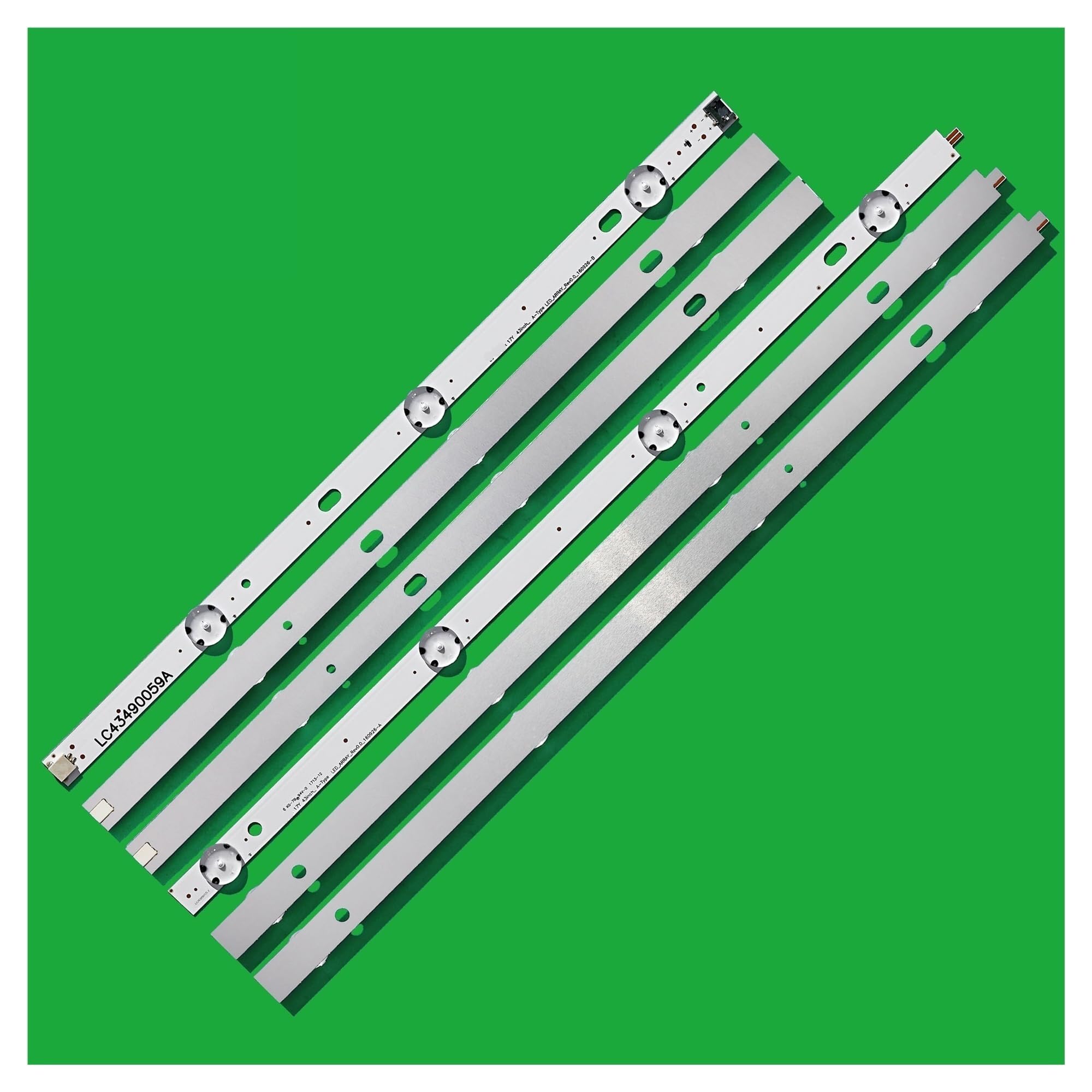 Tira de retroiluminación LED de 7 LED de 3 Piezas for LG 43UJ635V 43UK6300PLB 43UJ651V 43UJ634V 43UJ630V 43UJ561V 43UJ655V Apto for LC43490059A Apto for LC43490058A