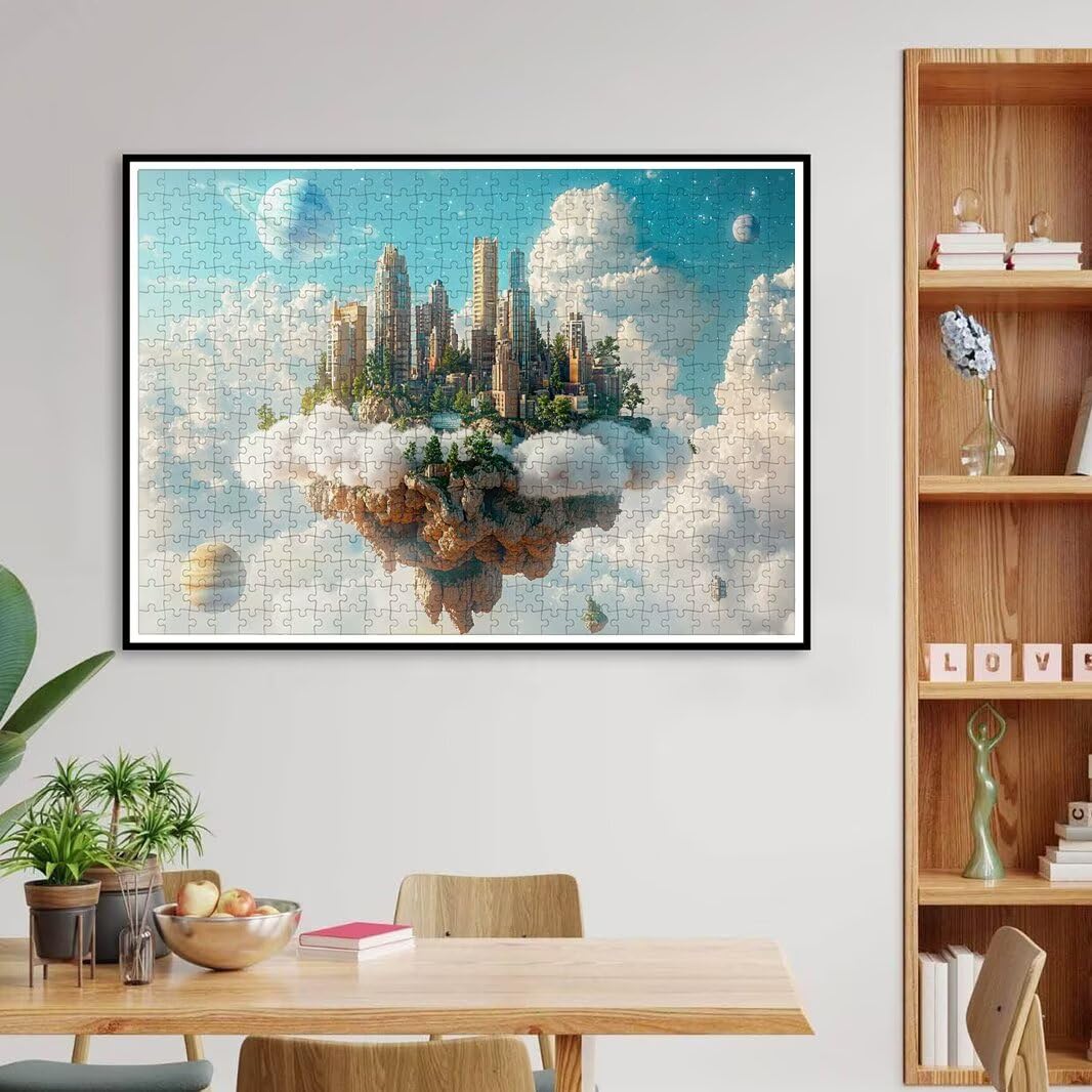 Puzzle 1000 Pezzi, Puzzle Città per Adulti, 70x50cm, Compact Box -4434