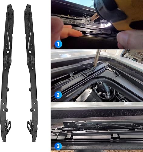 Miniatura 4 de Kit de reparación de montaje de riel de techo corredizo compatible con Ford F150 F250 F350 F450 2015-2020 Reemplazar OE FL3Z-1651071-A,