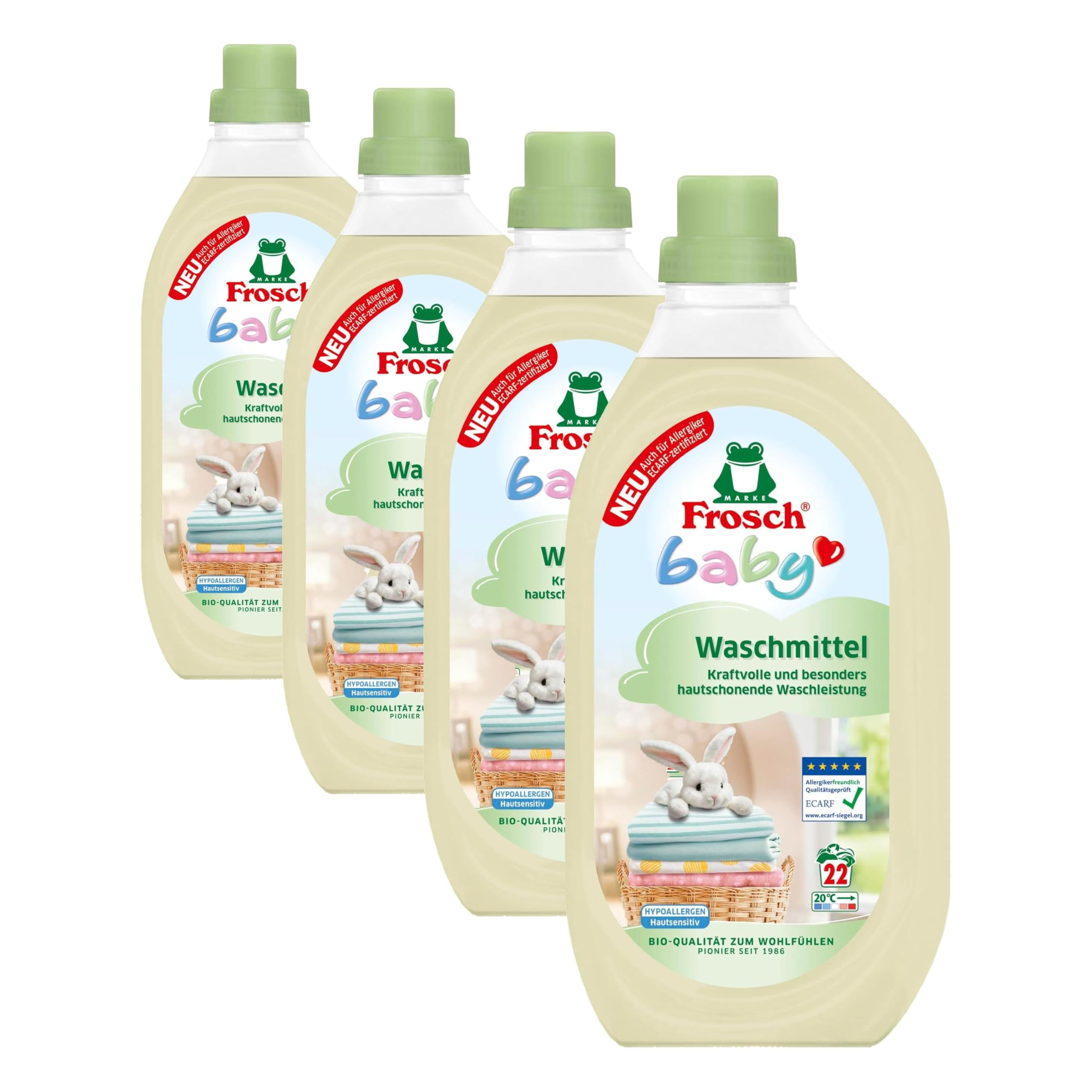 Frosch Baby Waschmittel 1,5 L (Packung mit 4)