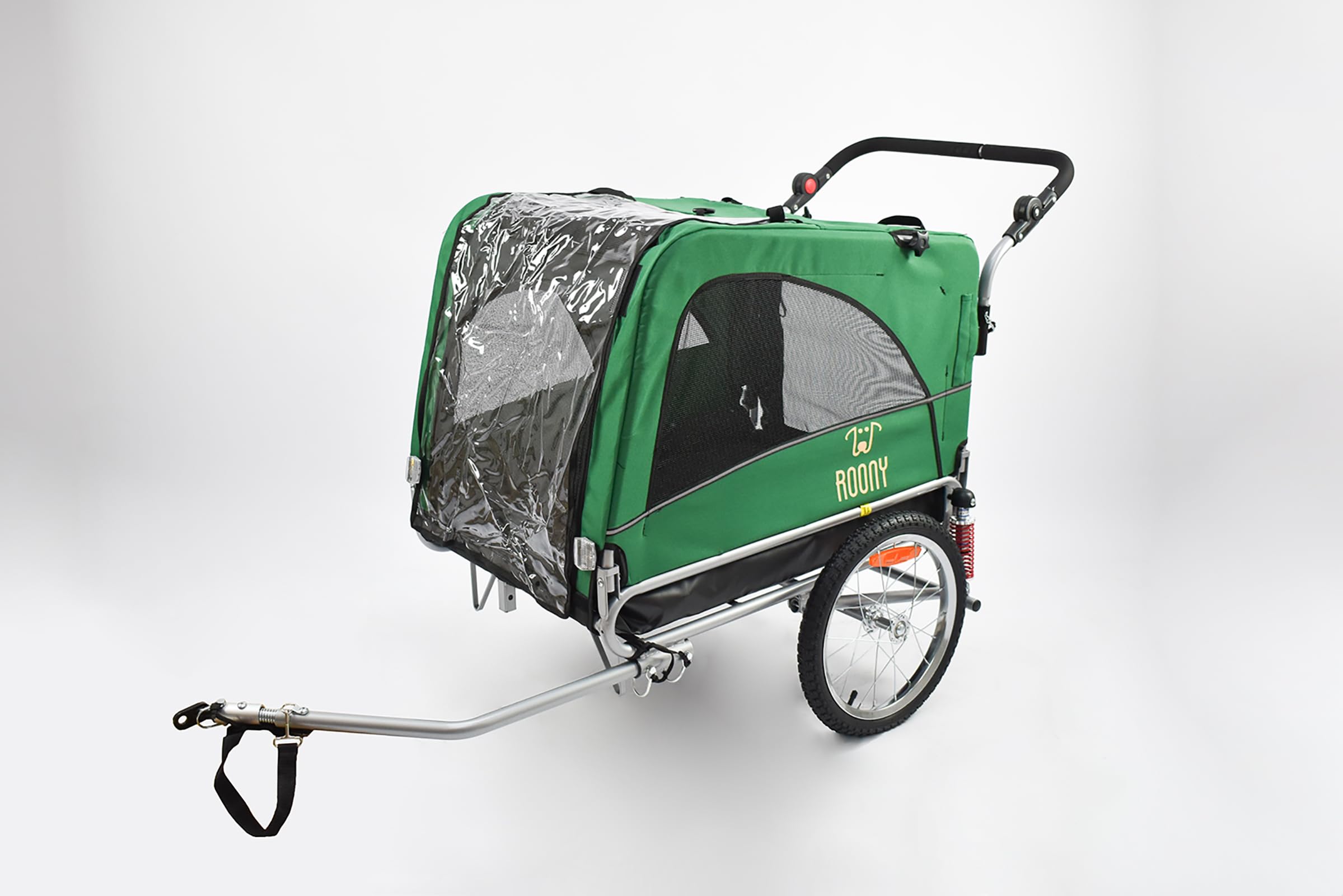 Remorque à vélo 2en1 pour Chien XL avec Suspension