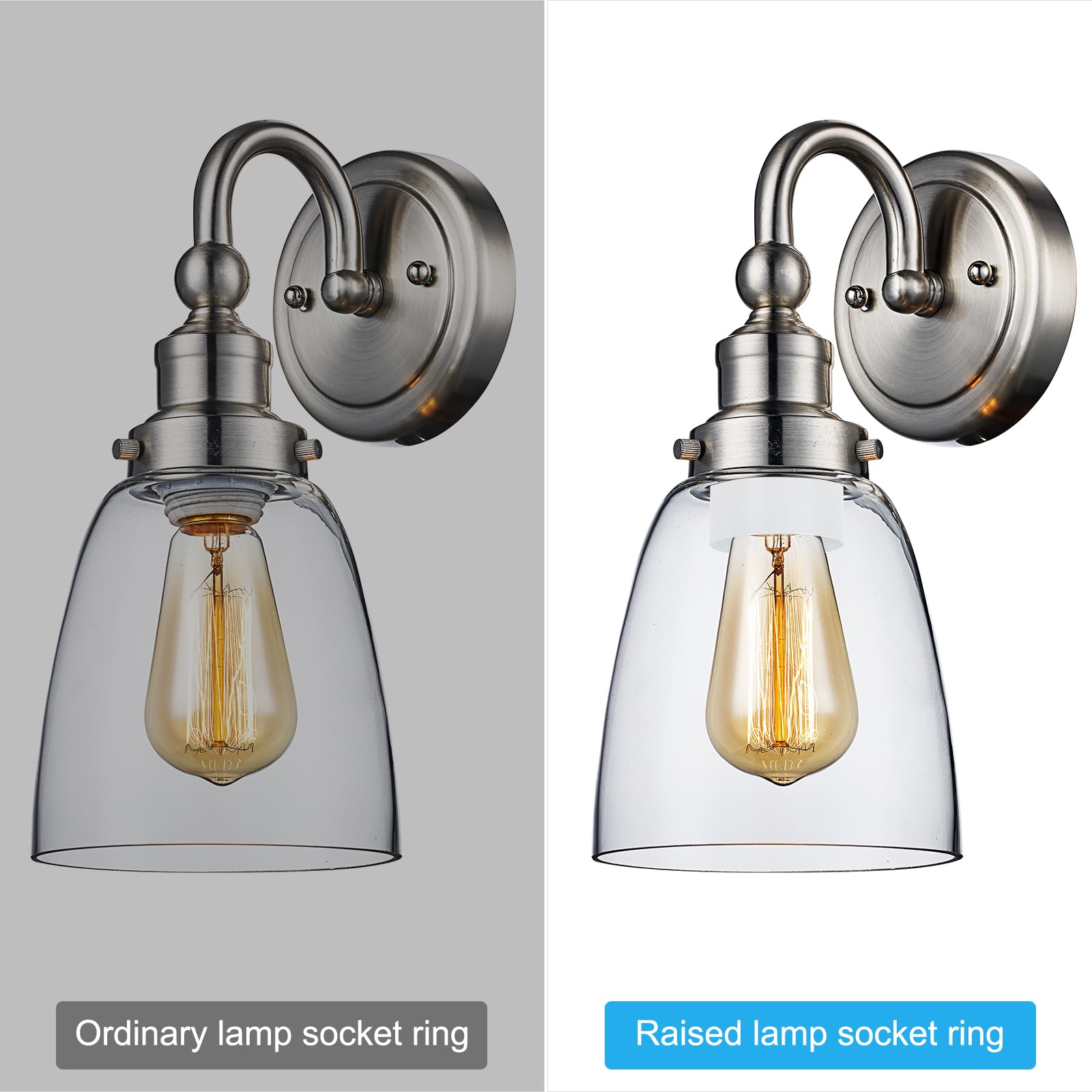 PATIKIL Light Socket Shade Ring - Image 3