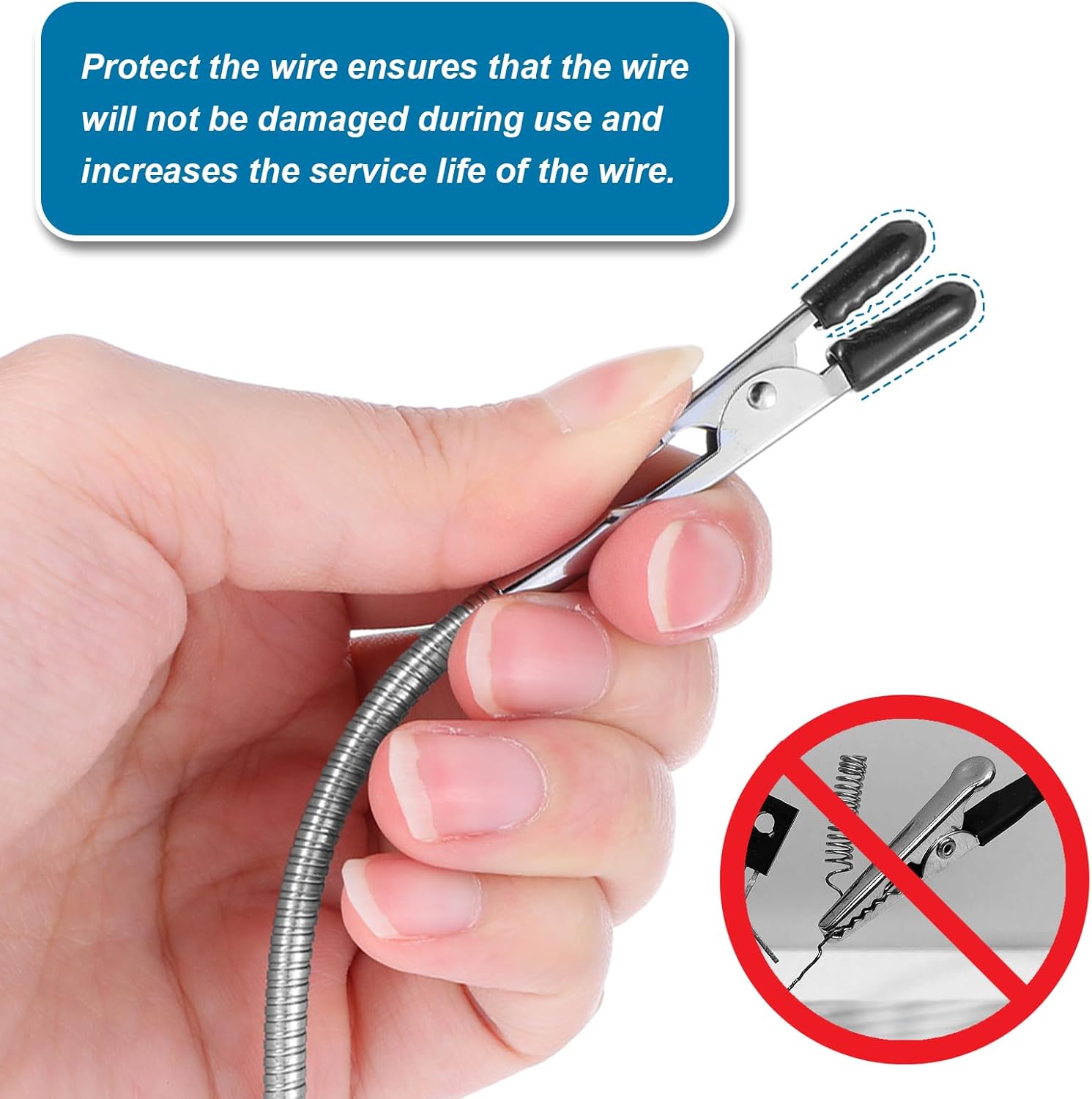 Helping Hands Soldering 2Pcs Wire Holder For Soldering Double Ended Clamp Flexible Gooseneck Metal Arms For Automobile Electronics Soldering Jewelry Wire Holders For Soldering In Feild