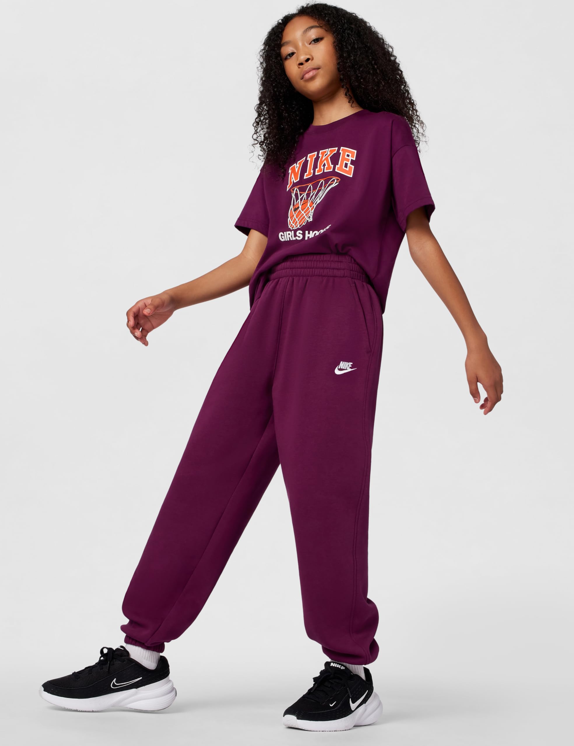 Nike G Nsw Club Flc Loose Pant Lbr - Spodnie o pełnej długości Girl's