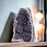 Vista 2 de 6.5 to 8 Lb Amethyst Crystal Geode From Uruguay – 6.5" to 10" Height, Natural Large Amethyst Cluster Rock – Crystals and Healing Stones