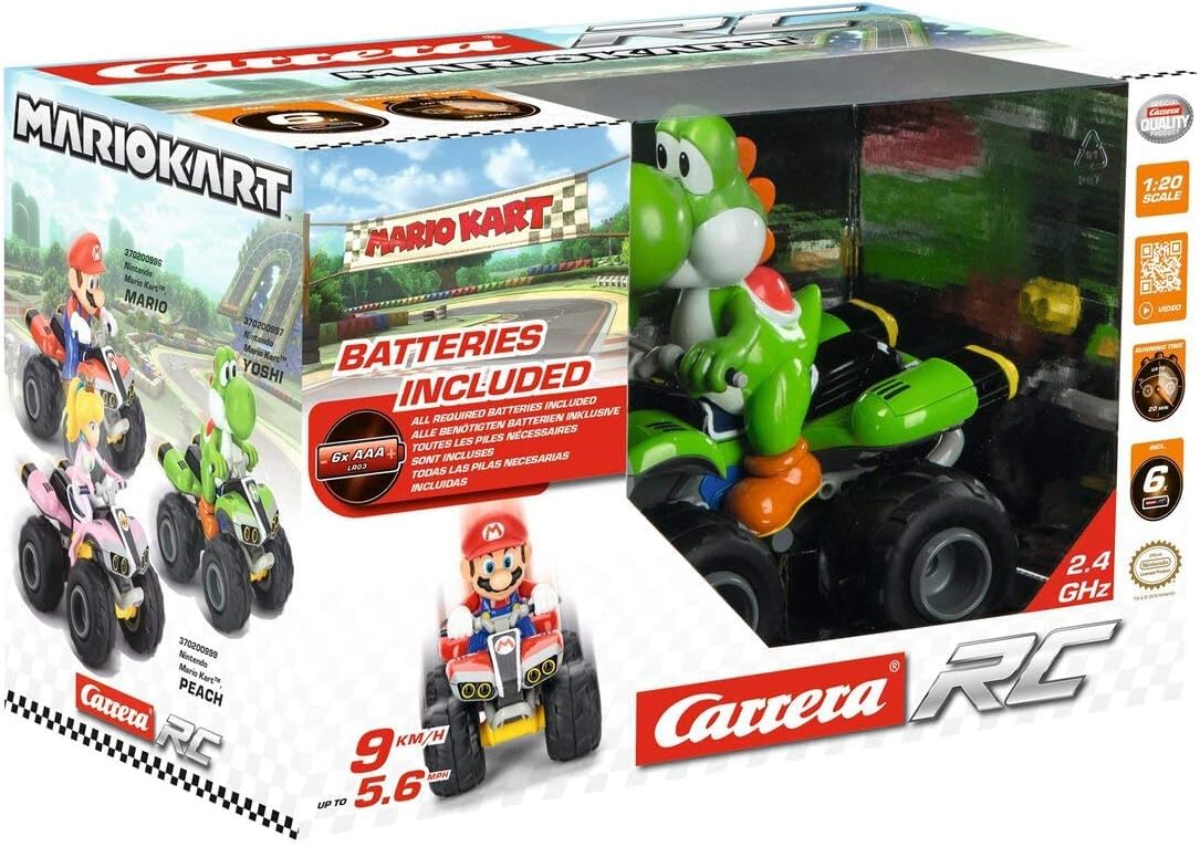 Carrera - 370200997X RC Mario Kart, Yoshi - Quad