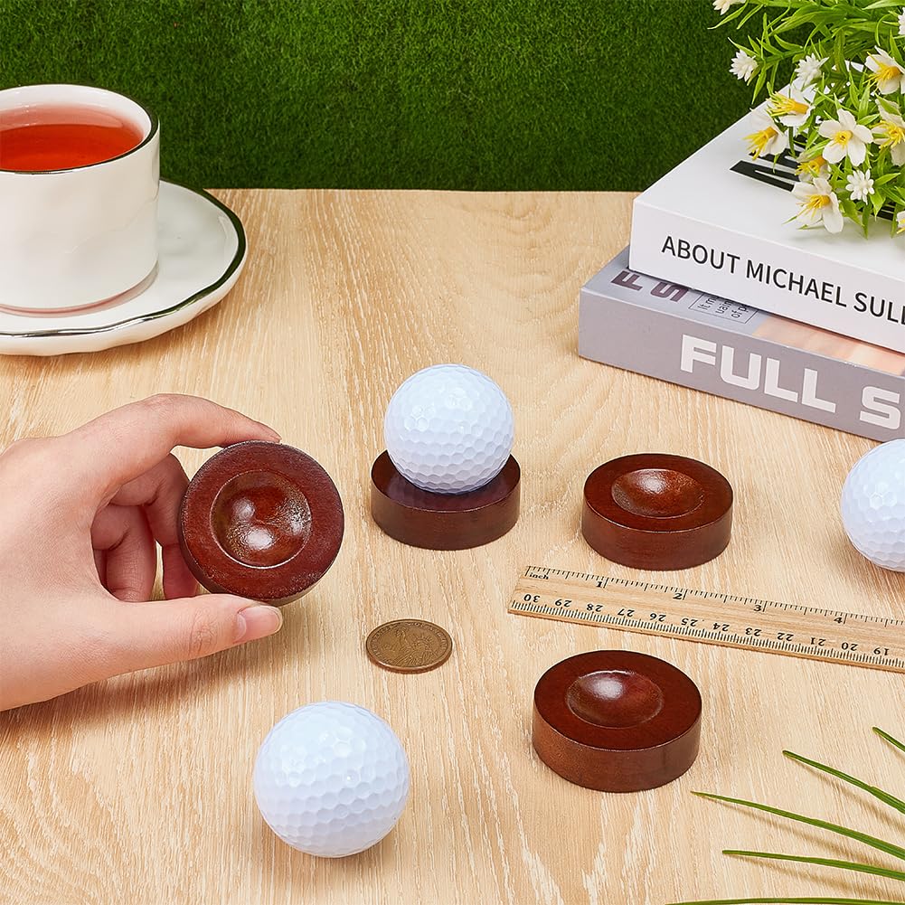 OLYCRAFT 8pcs ballon de Golf en bois présentoir 5cm bois de pin support d’affichage pour balles de Golf support de ballon de Golf unique pour Collection de souvenirs de sport décor de bureau