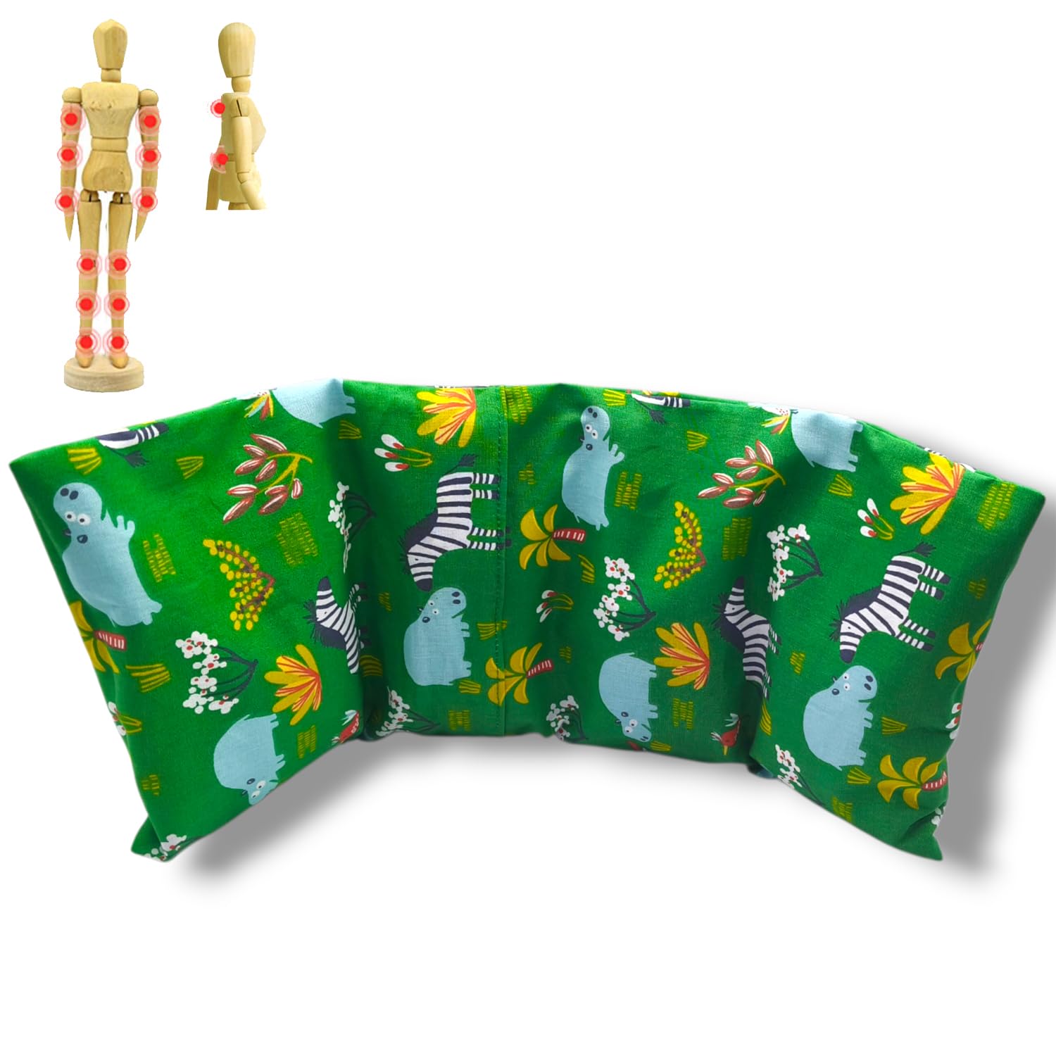 Saco semillas "Hipo", saco con huesos de cereza, saco semillas microondas, saco térmico, frío y calor, bolsa microondas, funda lavable, 40x17cm, 400gr