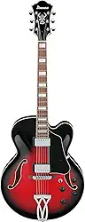 Guitarra Semi Acústica Artcore Ibanez AF75 Transparent Red Burst