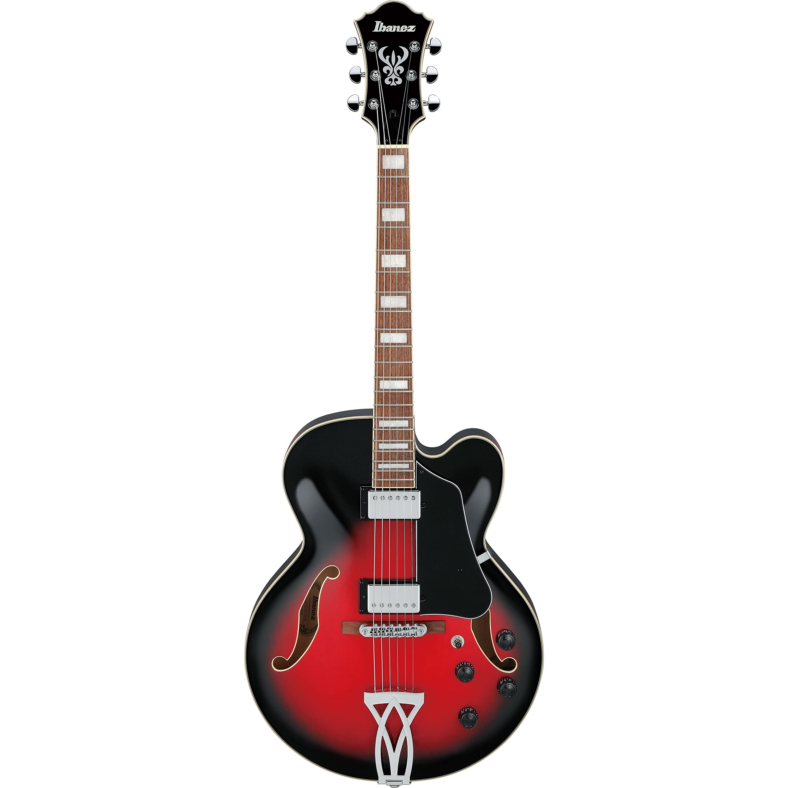 Ibanez Artcore AF75-TRS Transparent Red Sunburst - Guitare Électrique