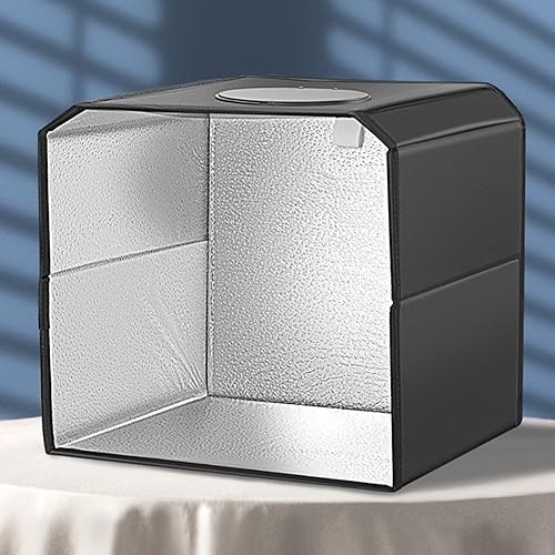 Miniatura 3 de Caja de luz plegable de la foto del estudio LED de los 25CM con la ventana superior, equipo profesional de la fotografía