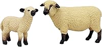 Vista 5 de Gemini&Genius Juguetes de cordero figuras de animales de granja, juego de juguetes de Shaun The Sheep. Ideal para suministros de fiesta de niños
