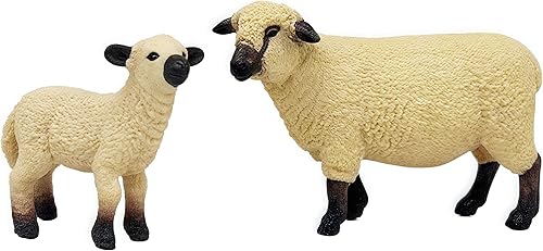Miniatura 5 de Gemini & Genius - Juguetes de cordero, juguetes de figura de animales de granja, juego de juguetes de Shaun The Sheep. Ideal para niños, juguetes de