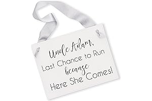 Personalized "Last Chance to Run" Uncle Wedding Sign