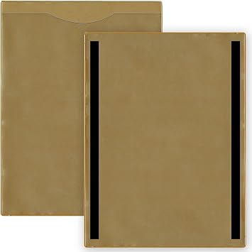 StoreSMART - Plastic File Jackets - Magnetic - Gold 25-Pack - Open Short Side - FJ85SML-PQGOLD-25