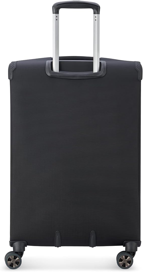 DELSEY PARIS Helium DLX Softside Expandable Luggage with Spinner Wheels, Black, 3 Piece Set (20/25/29)