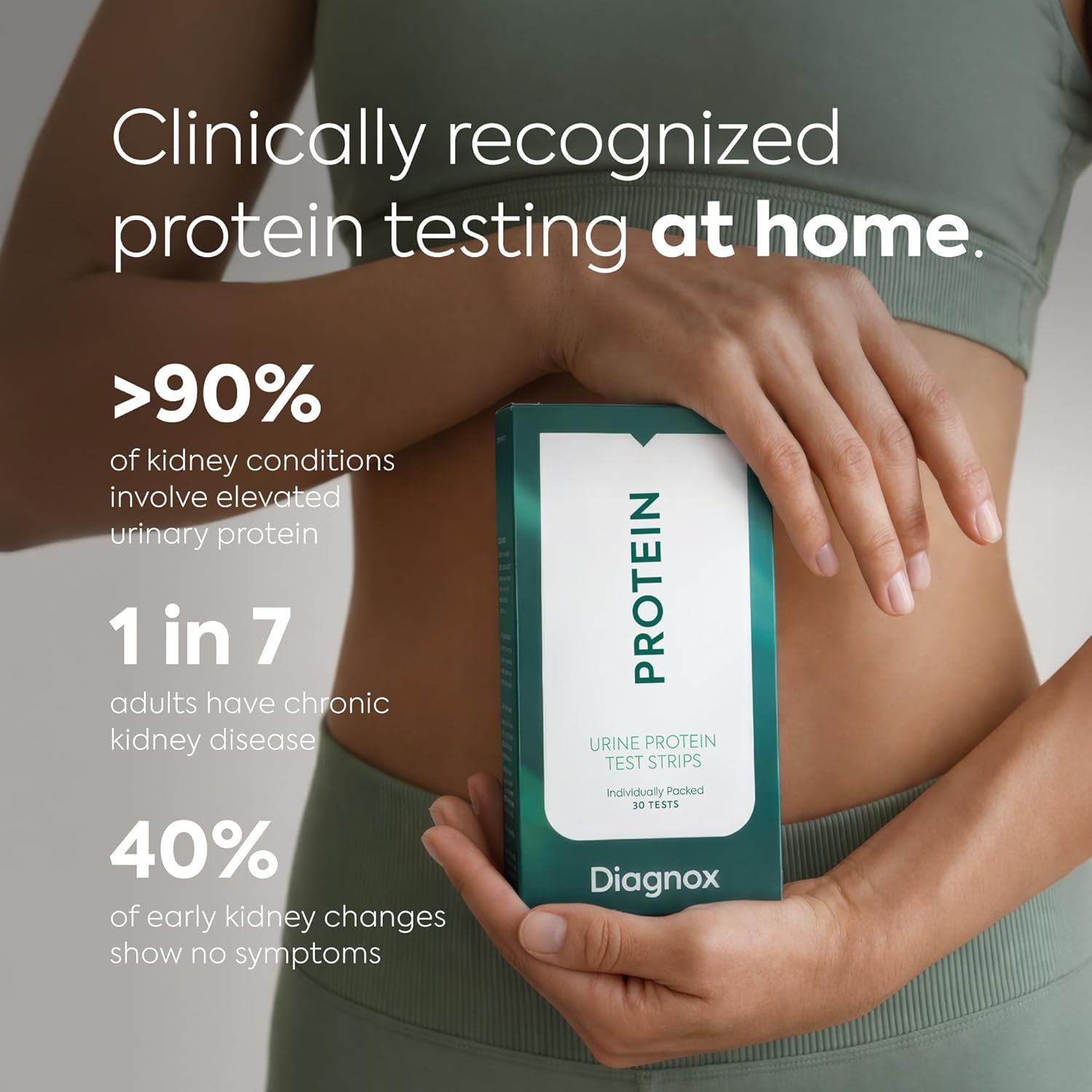 Diagnox Health Urine Protein Test Strips | at-Home Proteinuria Monitoring | Individually Wrapped, Fast 60-Second Results | Easy Urinalysis Test, Pack of 30 - Image 4