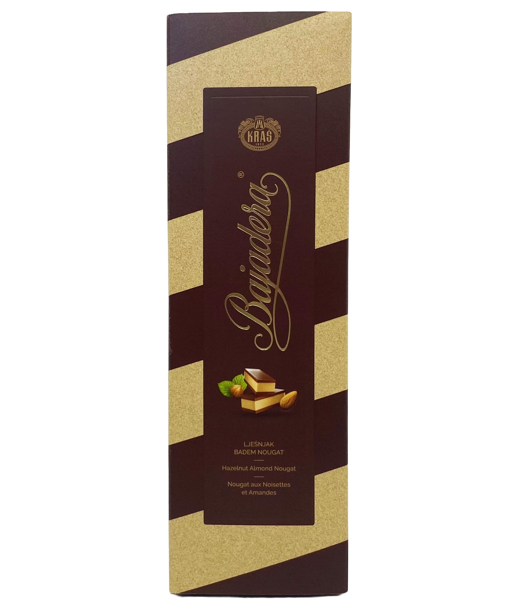 Premium Bajadera Diamond Chocolates with Finest Nut & Almond Viennese Nougat – Kosher, Halal, and Vegan Certified Bajadera Chocolates – Multipack Sizes (87 G, 24 PCS)