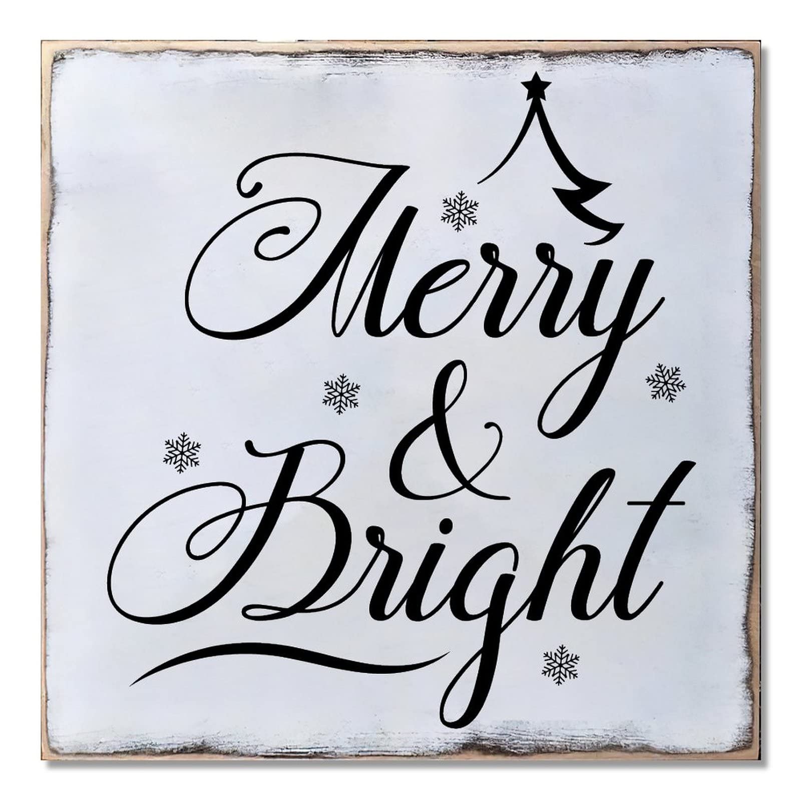 Décoration de Noël suspendue Merry Bright en bois pour sublimer votre cuisine